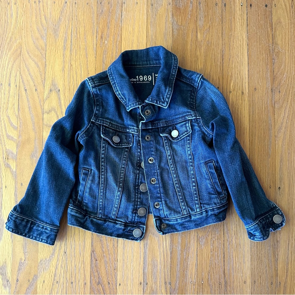 BABY GAP ~ 1969 BLUE DENIM JEAN JACKET ~ Toddler 3 years